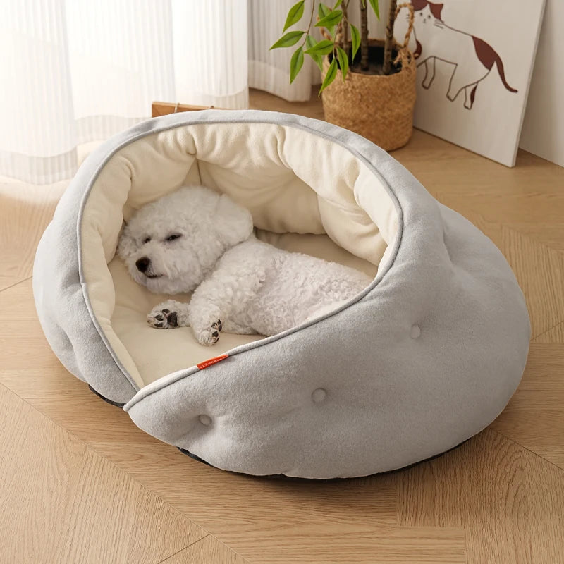 Dog Bed for Large Medium Small Dogs,Washable Sleeping Puppy Bed,Soft Calming Cat Beds for Cats,Pet Sofa Bed,Anti-Slip Bottom