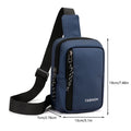 Travel Men's Handbags USB Chest Bag Designer Messenger Crossbody Bags Water-Proof Shoulder Bag Diagonal Package Sports Back Pack