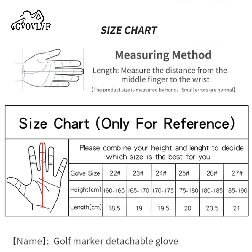 GVOVLVF Golf Gloves Men's Leather White Breathable Gloves On Both Sides Non Slip Soft And Comfortable Gift For Golfers