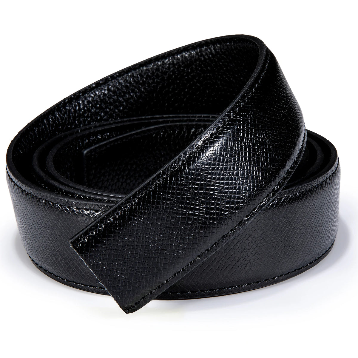 3.5cm wide Luxury Leather Belts for Men Automatic Buckle Blue Men's Belt without Buckle 130CM