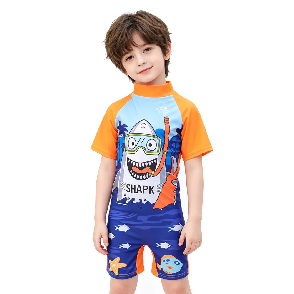 Children's Swimwear One-piece Swimsuit For Boys and Girls Little Kids Big Kids Sun Protection Hot Spring Unicorn Swimming Set