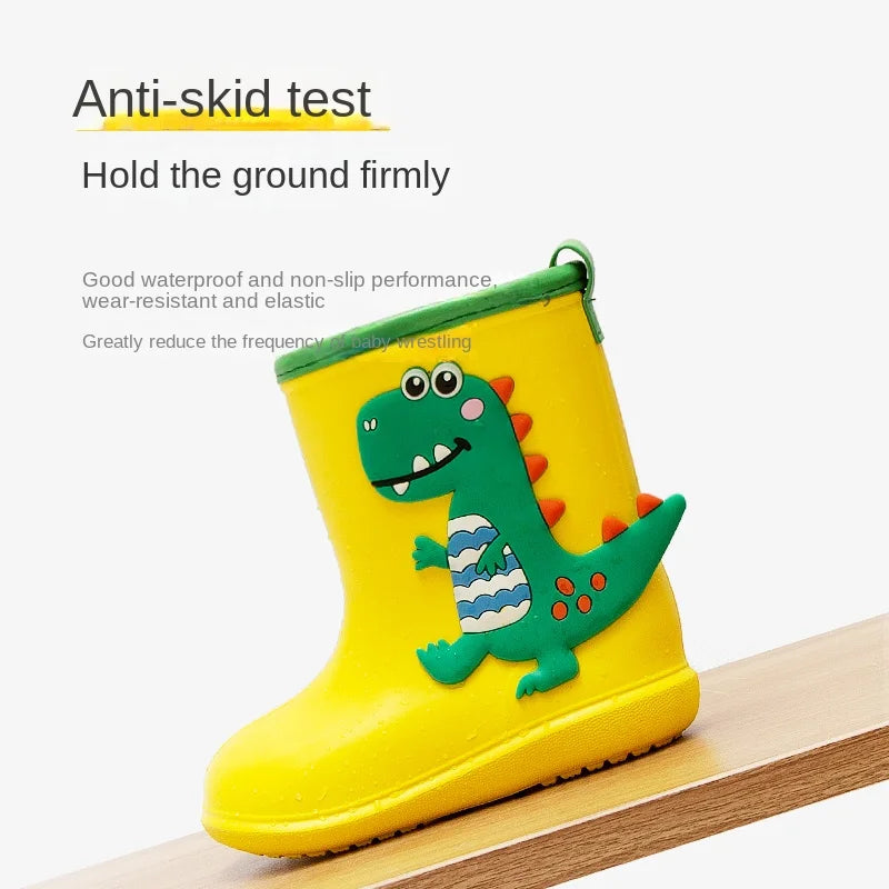 Children Rain Boots Baby Boys Girl EVA Non-slip Outdoor Cartoon Dinosaur Rain boots for Kids Waterproof Shoes Water boots girl