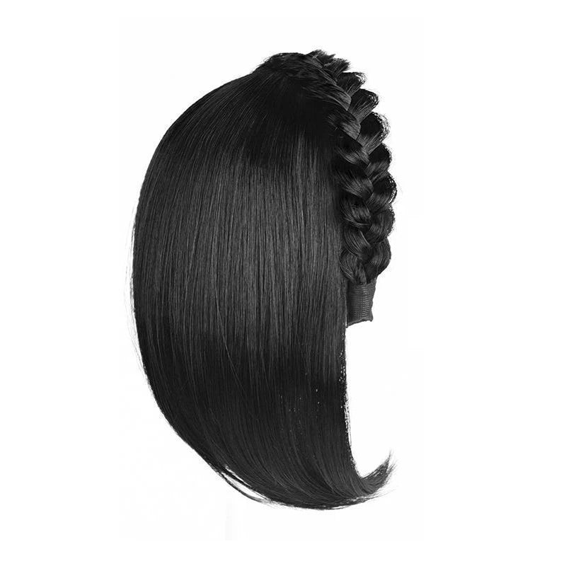 Wig For Woman Short Hair Headband With Hair Wig Fish Bone With Wig Integrated Hair Patch Hair Accessories