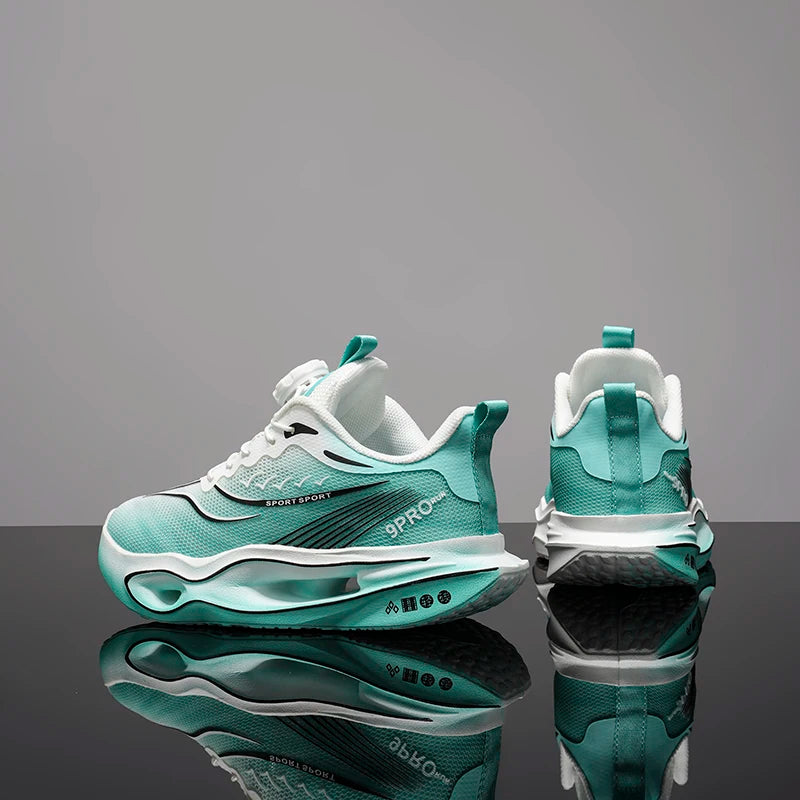 Kids Sports Shoes Carbon Plate Running Shoes Marathon Sneakers Racing Shock-absorbing Athletics Training Shoes for Boys Girls