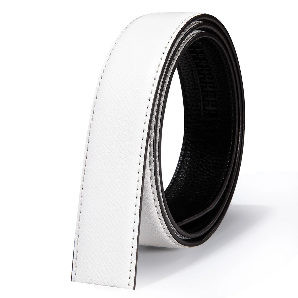 3.5cm Width Mens Replacement Belts Black Blue Brown Red White Green Orange Leather for Automatic Buckles Men Belt Waist Straps
