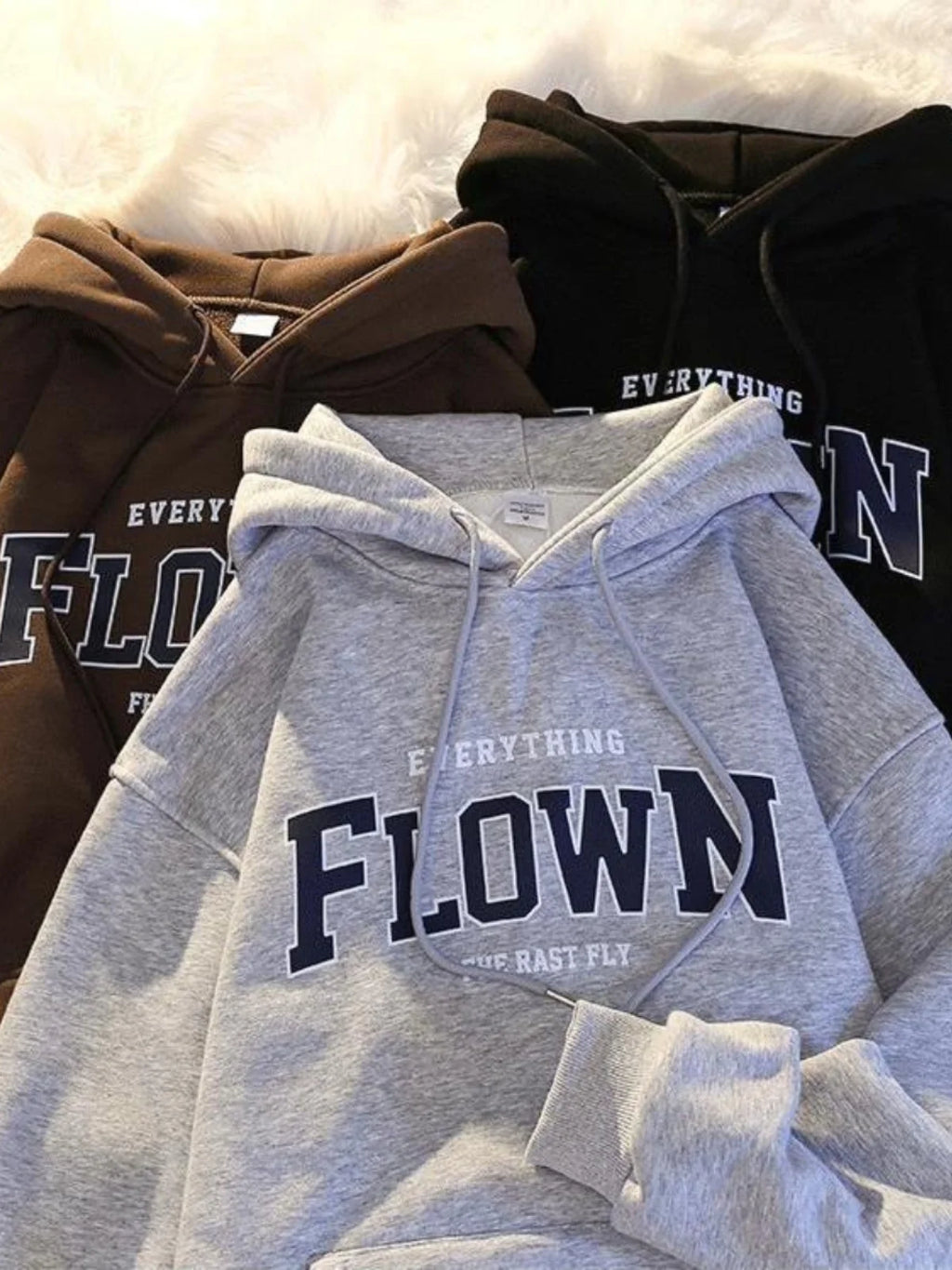 Men's Hoodie Sweatshirt Thickened Fleece Loose Fit Trendy Style Winter Casual Outerwear Student Couple Matching Oversize