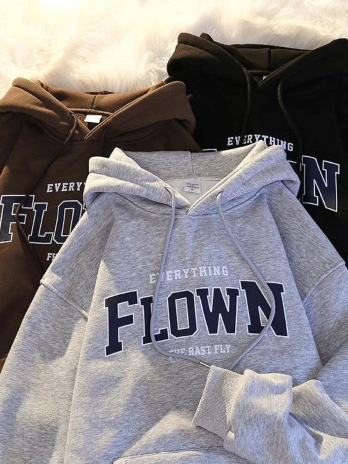 Men's Hoodie Sweatshirt Thickened Fleece Loose Fit Trendy Style Winter Casual Outerwear Student Couple Matching Oversize