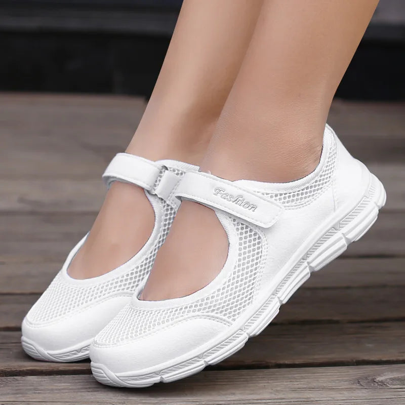 Women Sneakers Fashion Breathable Mesh Casual Flats Shoes Women Work Shoes Comfortable for Work Loafers Zapatos Para Mujer