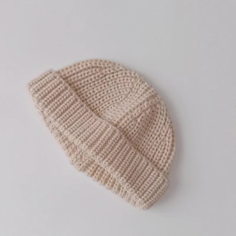 2026 Baby Knit Hat for Boys Girls Autumn Winter Warm Kids Beanie Adult Children Knit Cap Newborn Kids Caps Elastic Bonnet
