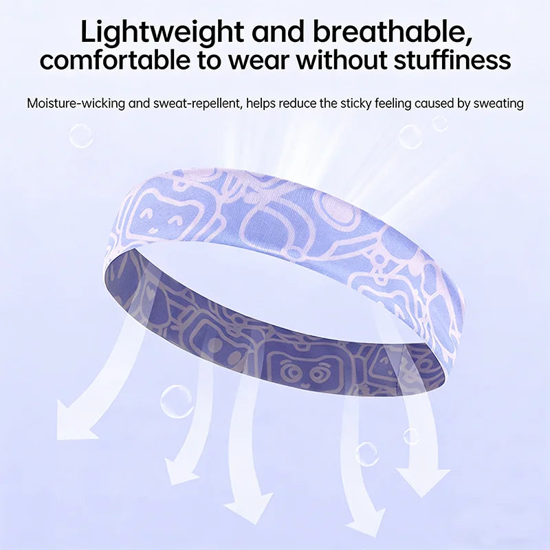 Kids Sport Headband Breathable Sweat Absorbing Non Slip Tennis Football Hairband Boys Girls Basketball Quick Dry Sweatband