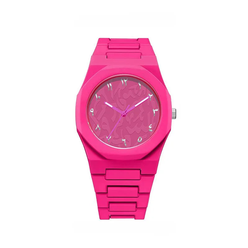 Middle Eastern Popular Sports Watches for Men and Women Dopamine Quartz Watches Niche Fashion Waterproof Stainless Steel