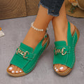 Women's Sandals Casual Heels Sandals for Summer Shoes Woman Wedges Heeled Sandals Lightweight Summer Footwear Women