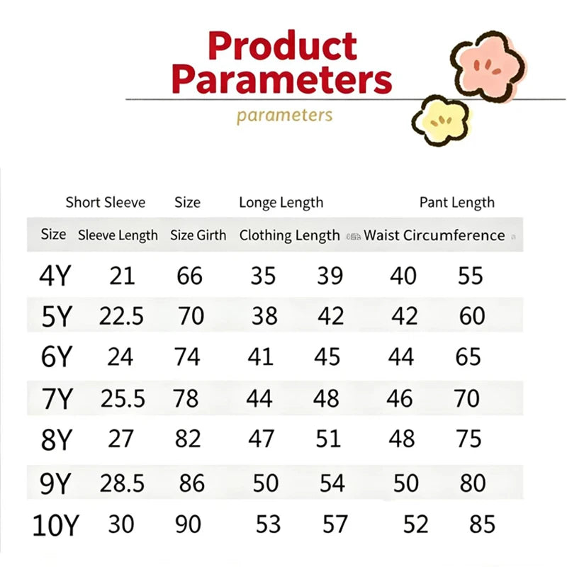Kids Modal Pajamas Set, Short Sleeve Long Pants Cartoon Loungewear, Breathable Cool Soft Sleepwear For Boys Girls