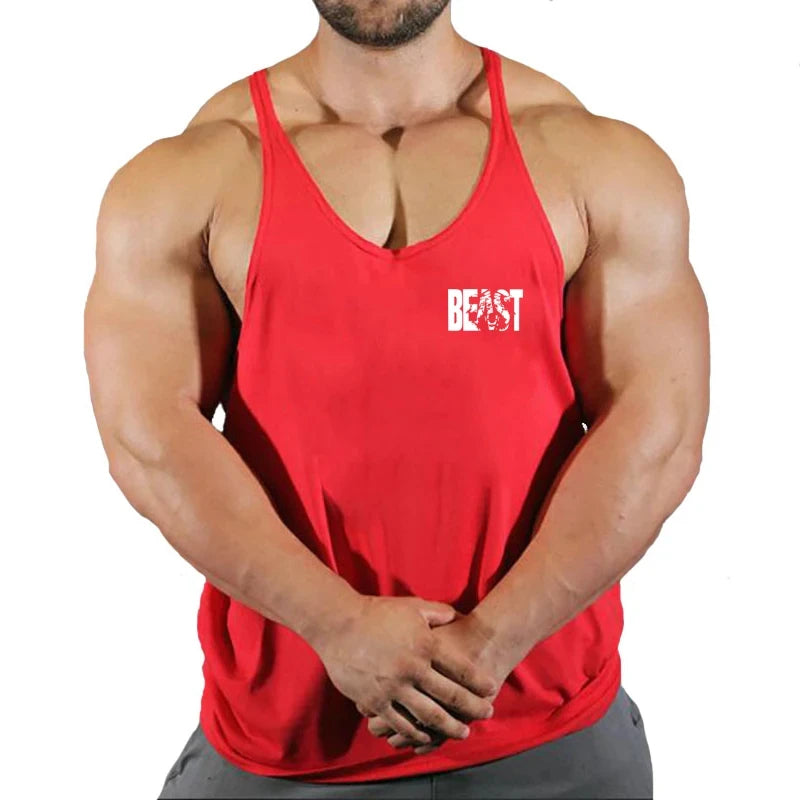 Men's Vest Sportswear Singlet Brand Vests Bodybuilding and Fitness Stringer Singlets Undershirt Man Clothing Muscular Shirt Gyms