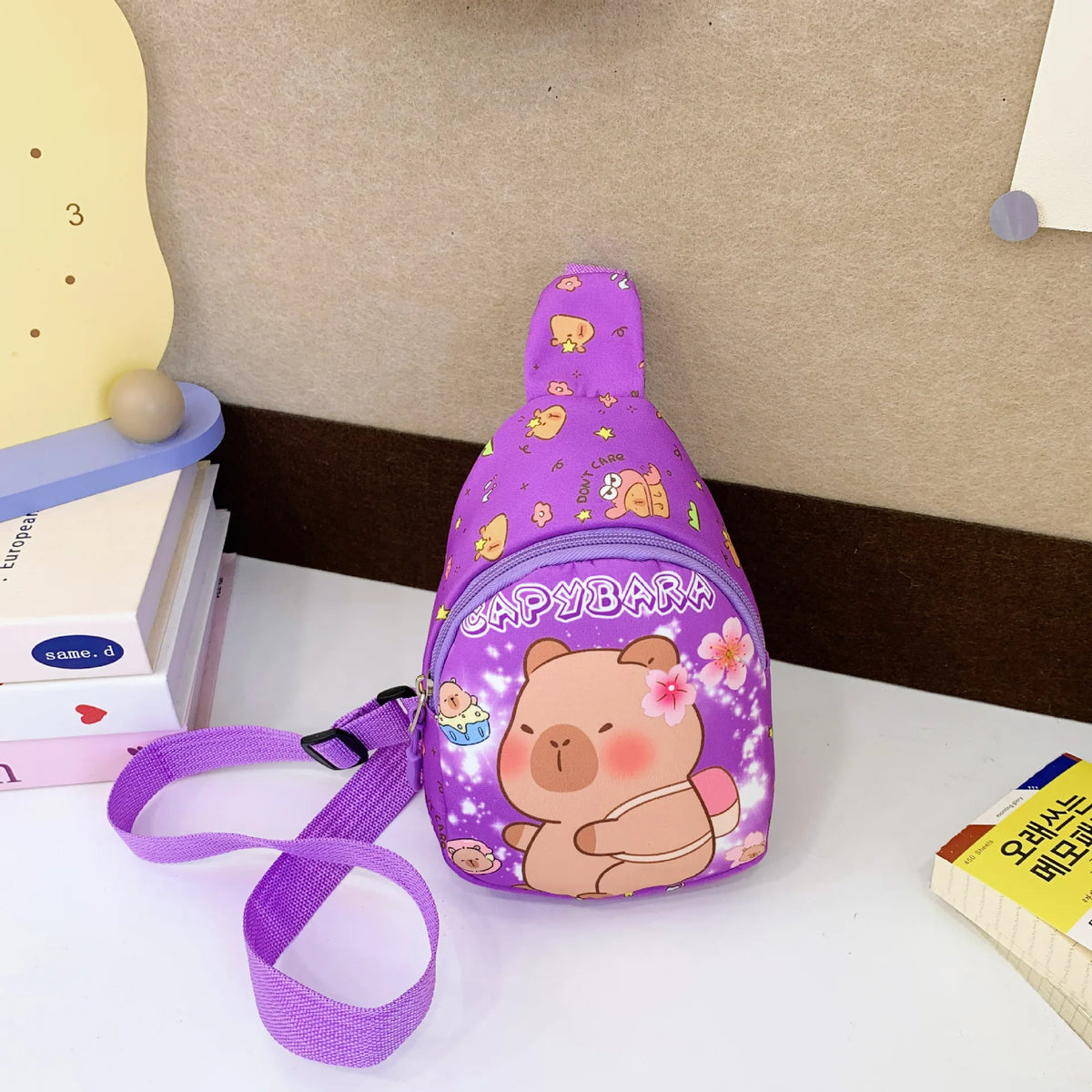 Capybara Crossbody Bag Children New Capibara Cute Shoulder Bags Kids Outdoor Sport Chest Pack Girls Boys Travel Coin Purse Gift