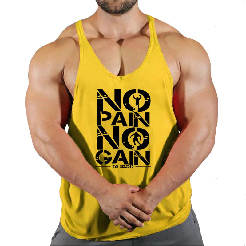 Gym Clothing Mens Bodybuilding Hooded Tank Top Cotton Sleeveless Vest Sweatshirt Fitness Workout Sportswear Tops Male Suspenders