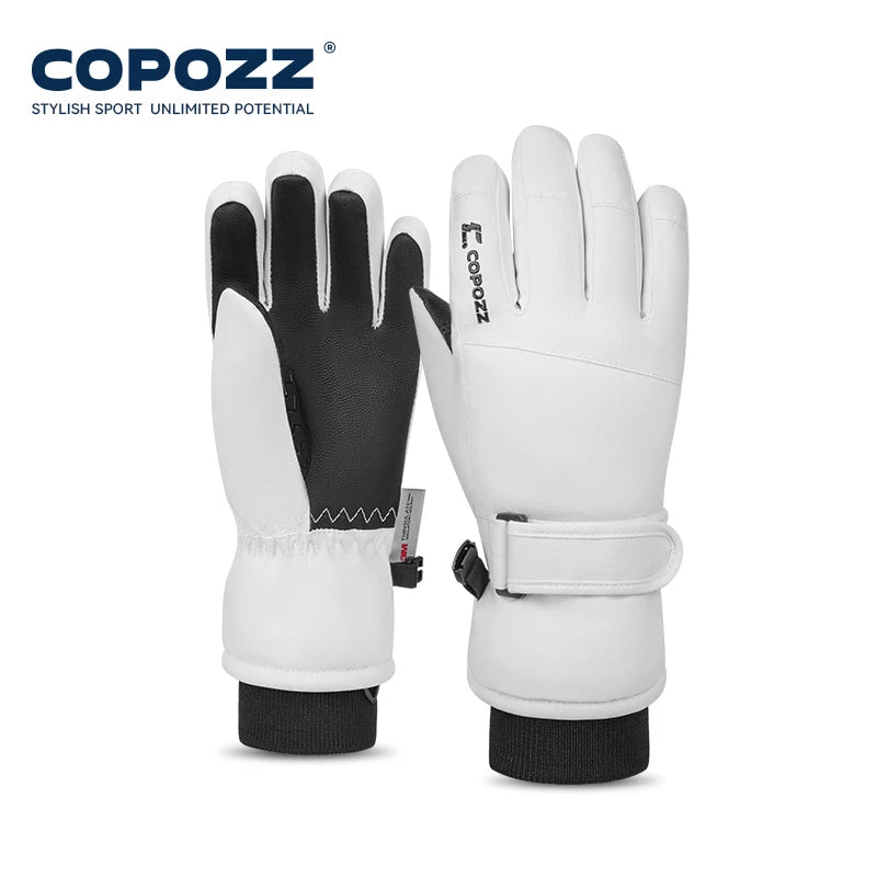 COPOZZ Cartoon Children Winter Gloves for Girls Boys Thick Waterproof Kids Ski Gloves Snowboard Riding Cycling Child Snow Gloves