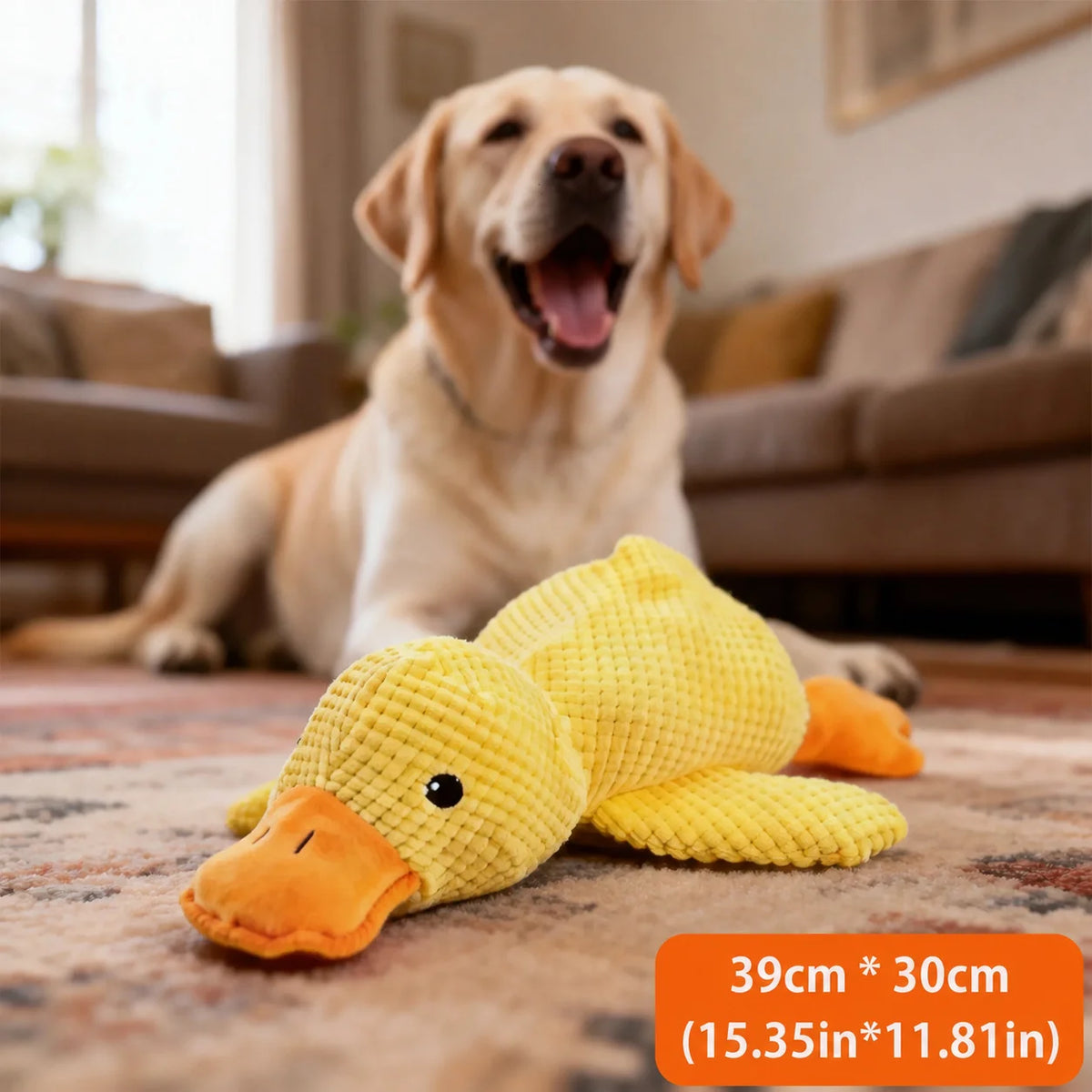 Dog Toy Plush,Sleeping Duck With Sound Pet Interactive Plush Bite Resistant Teeth Grinding Puppy Cat Relieve Boredom Pet Product