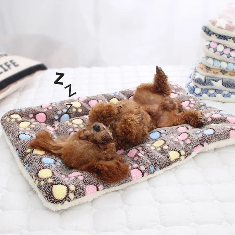 1pc Double-sided Pet Mat - Short Plush Pet Bed - Cat - Dog - Cute Pet Mat - Blanket - Warm Kitty Mat - Cat Sofa Bed