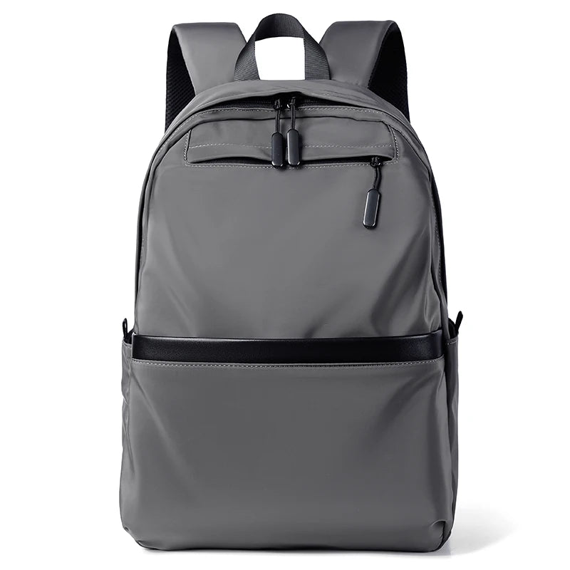 Men's casual business backpack, large capacity computer bag, waterproof fabric, suitable for daily commuting, school, travel