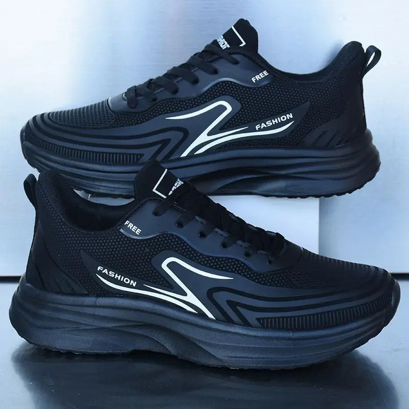 Men's Fashion Ultra-Light Waterproof Running Shoes Soft Sole Non-slip Durable Sneakers Outdoor Sport Shoes for Spring Autumn
