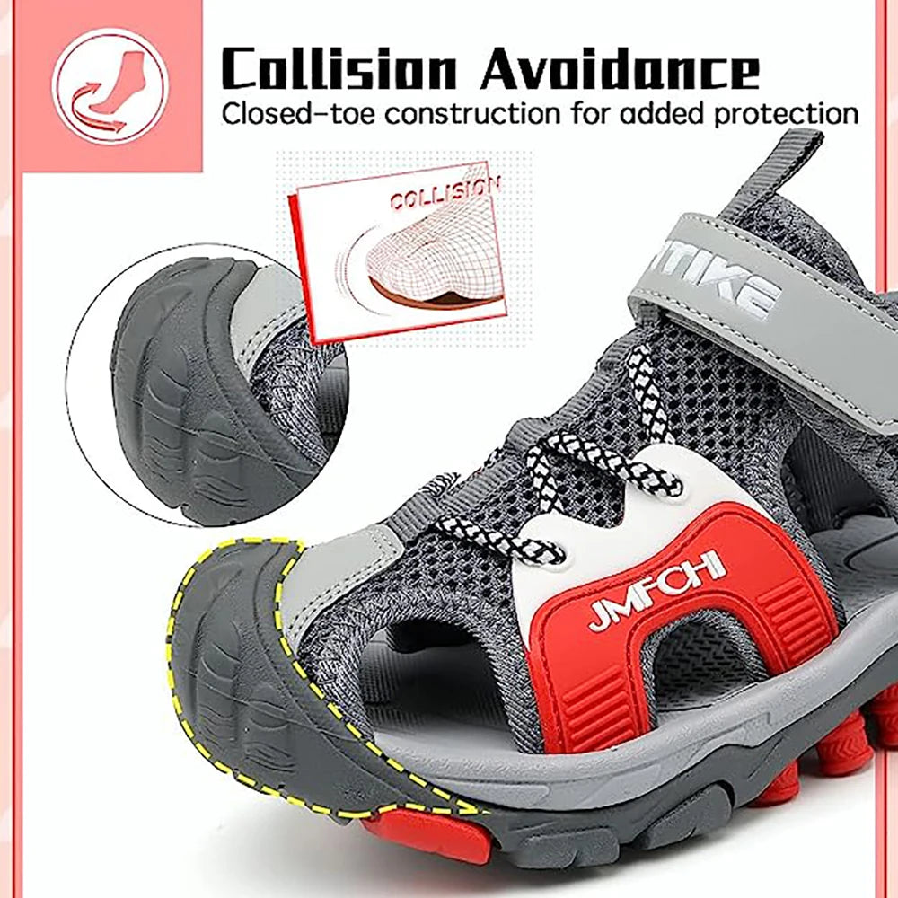 Kids Boys Girls Sports Sandal Summer  Outdoor  Athletic Water Shoes  Child Pool Beach Sneakers Slip Resistant