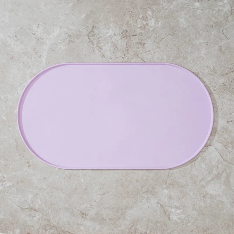 Cat Feeding Mat with Non-Slip Waterproof Design Pet Food Mat Compatible with Cat/Dog Bowls Multipet Households Dog Owners