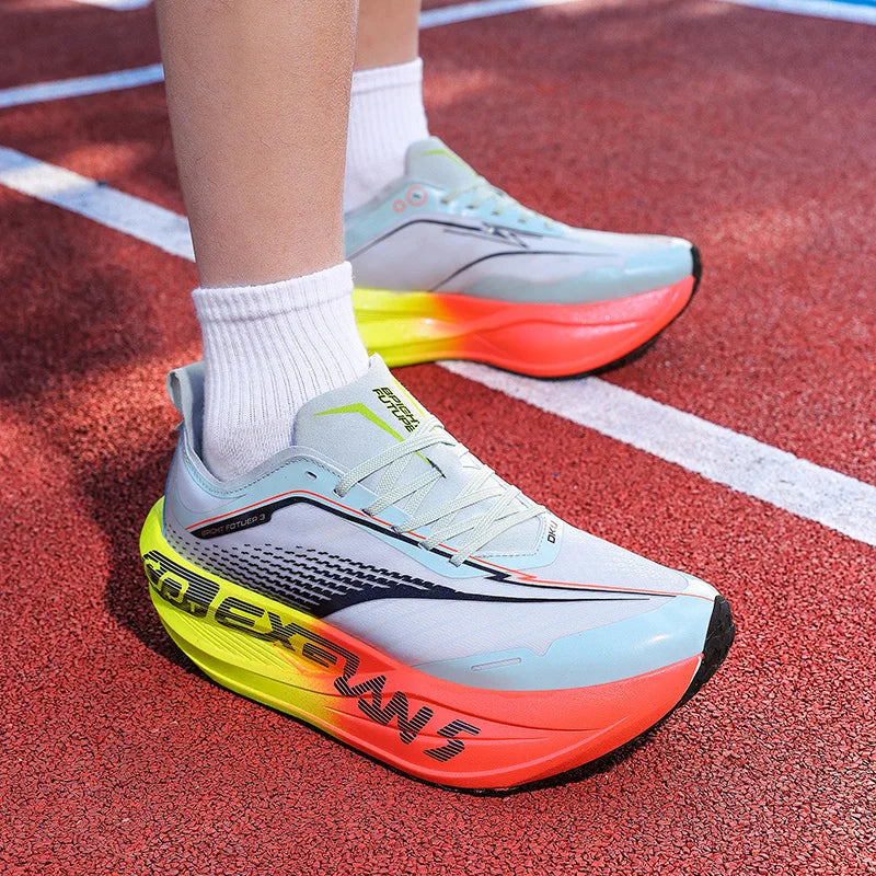 Running Shoes Men Marathon Speciality Sports Carbon Board Breathable Lightweight Women's Comfortable Athletic Nonskid Sneakers