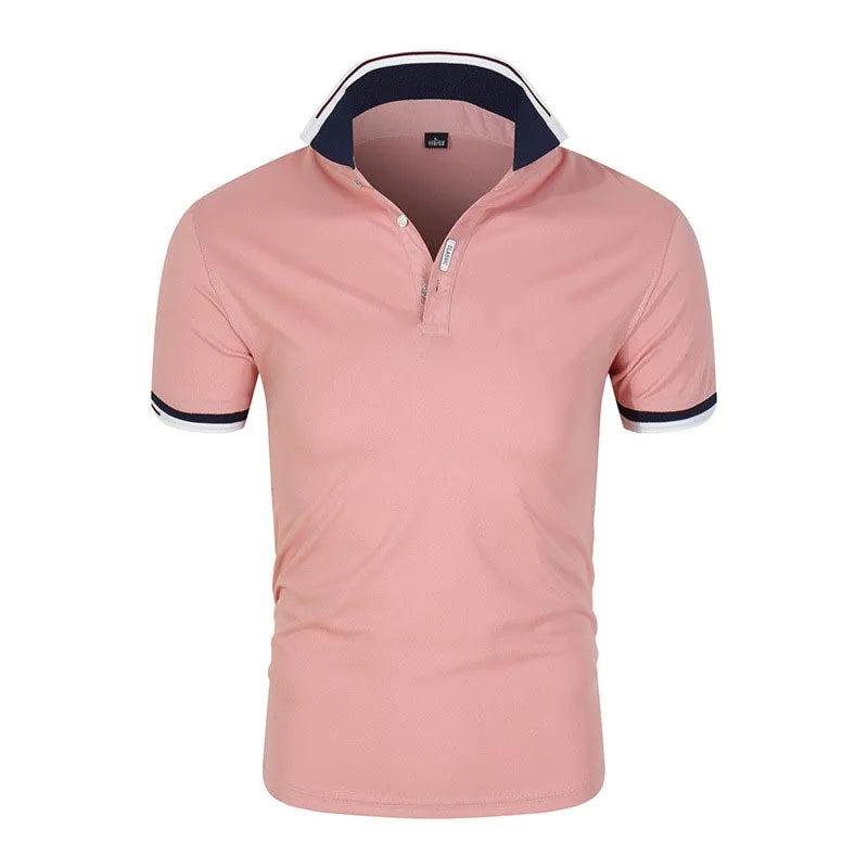 New Summer Polo Shirt Men's Hot Style High Quality Men's Casual Comfortable Fashion Short Sleeve Top Men's Business Polo Shirt