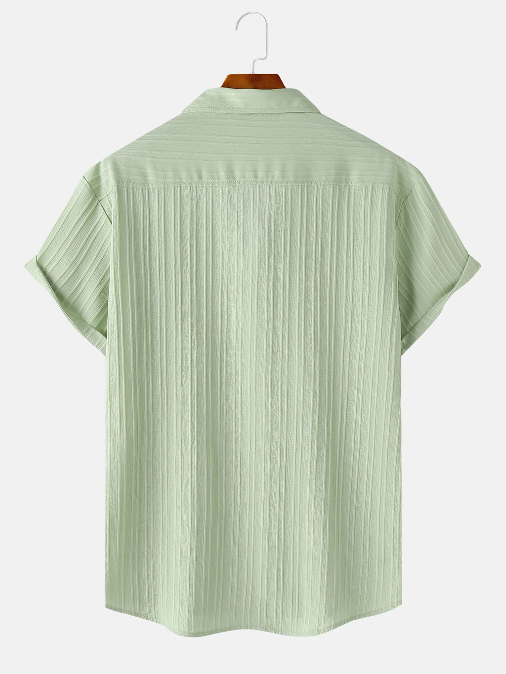 Men's  Comfortable Shirt Summer Beach Men's Shirt   Men's Short Sleeve Shirts  Solid Color Casual Short Sleeve Shirt