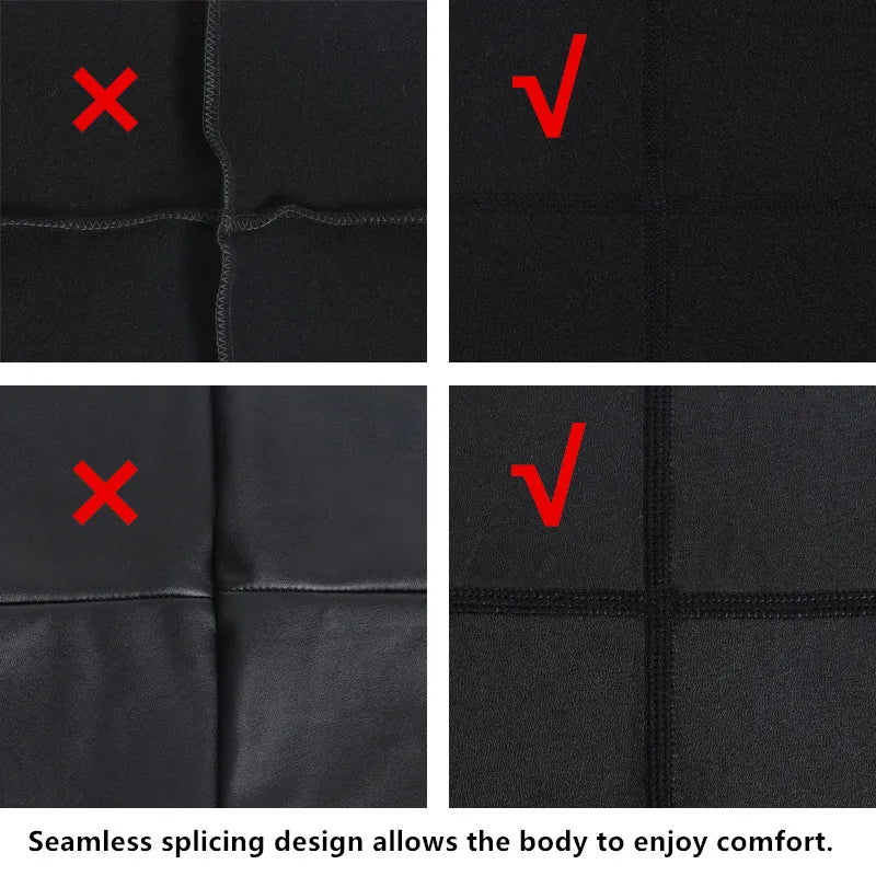 Men Fashion Leather jacket with Pockets Leather Pants Body Shaper Waist Trainer High Waist Control Panties Fitness Leather Shirt