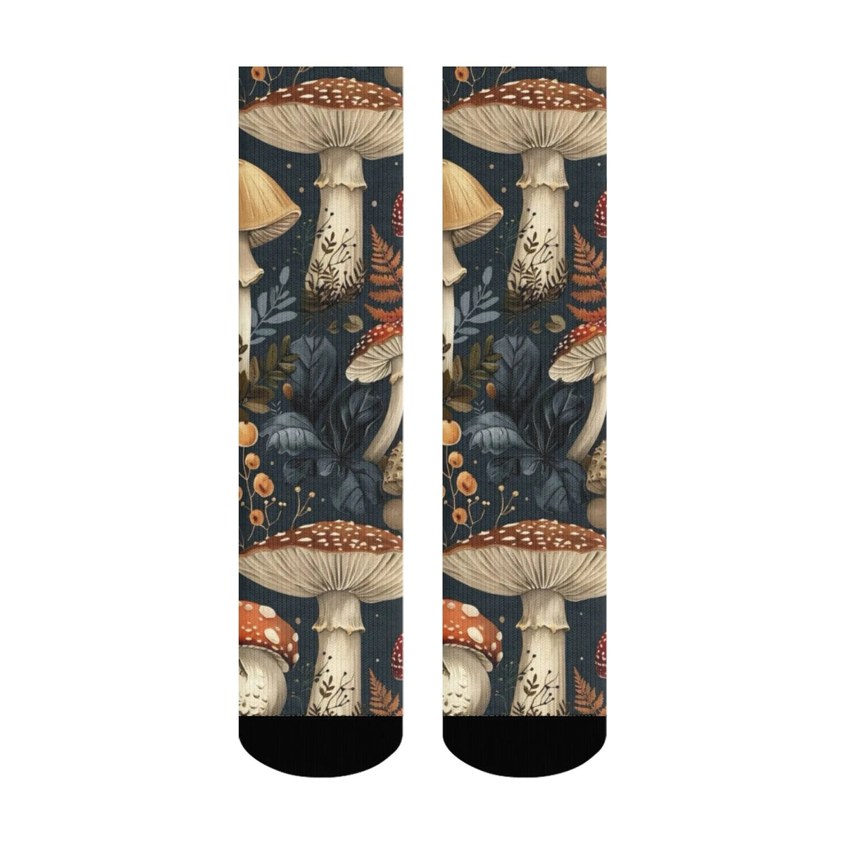 Retro Fantasy Style Mushroom Men's Socks Unisex Novelty Funny Sports Socks Comfortable Breathable Non-slip Casual Socks Gifts