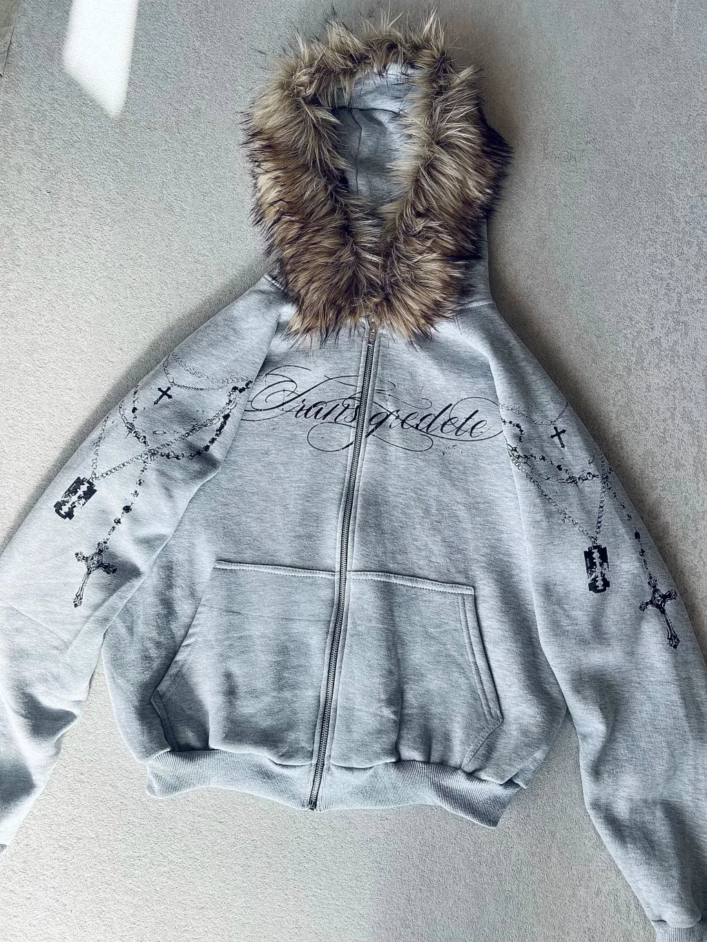 Hip hop style fashionable hoodie jacket with detachable brim and design sense, zipper style hoodie jacket, fashionable new style