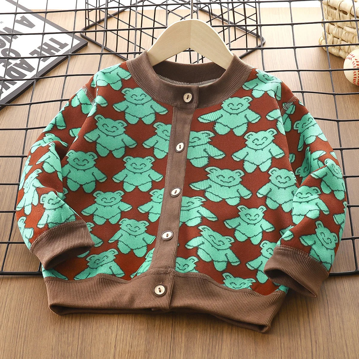 Kids'   Cardigan Autumn Winter Boys Girls Casual Jacket Baby Sweater Pullover Cozy Children's Clothing Outfit