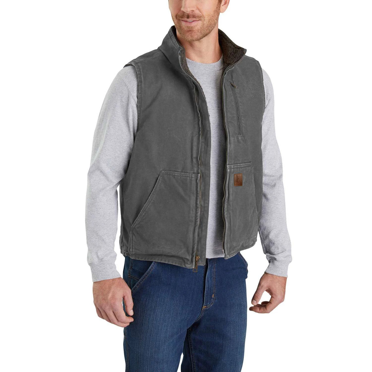 104277 gray winter running vest fishing sweater workout motorbike journalist photographer camp camera detroit Jacket for men