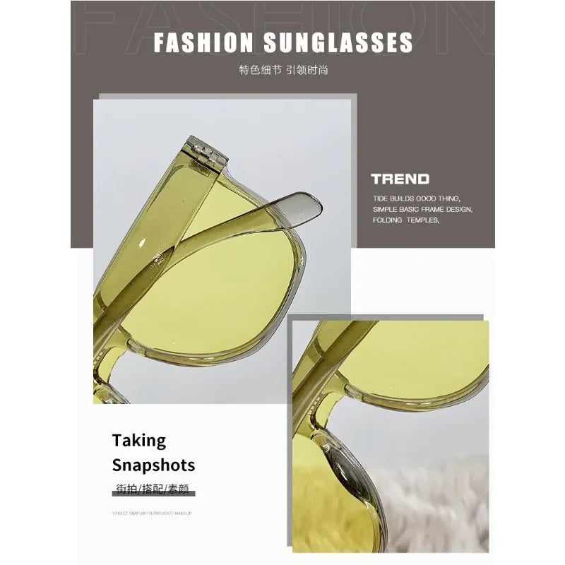 Korean Style Kids Sunglasses Children Boy Girl Retro Cute Square Frame Sun Glasses UV400 Eyewear