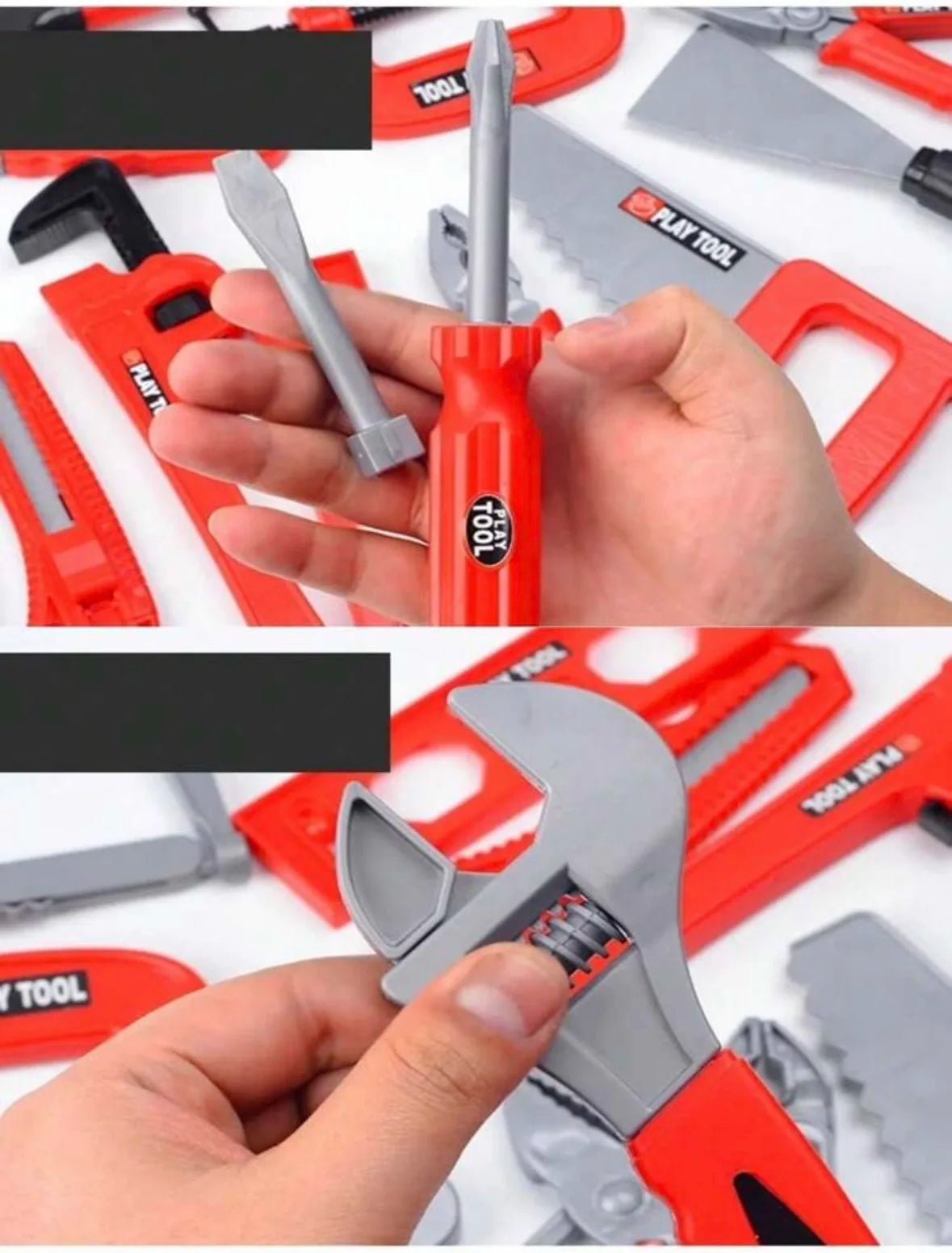 Kids Tools Set Toys 68/55/41/38  Simulated Repair Tool Set Pretend PlayEngineer Plastic Construction Toys Toddler Kids Boys Gift