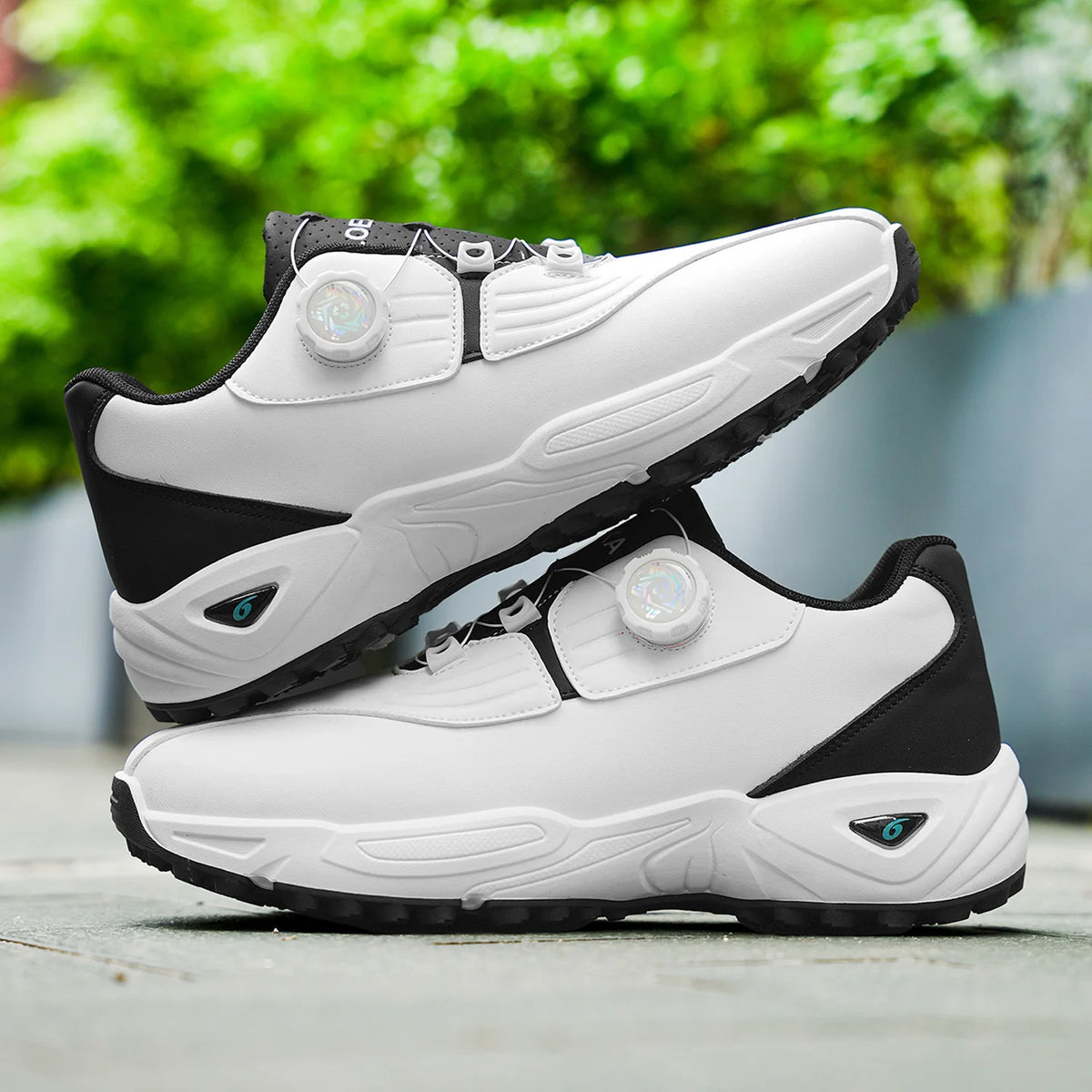 Men's Golf Shoes: High-quality, Non-slip Athletic Shoes with a Rotating Button for Ultimate Comfort!