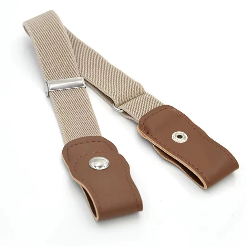 Girls and Boys Elastic Jeans Belt Without Buckle Kids Easybelt Adjustable Stretch Strap Fashion Student Waistband Belts