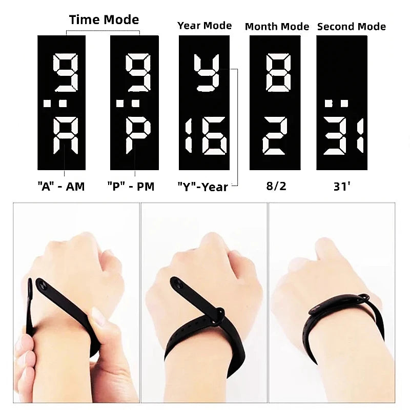 Fashion Children Watches For Boys Girls Electronic Bracelet Sports Touch LED Cartoon Doll Kids Watch Women Waterproof Clock