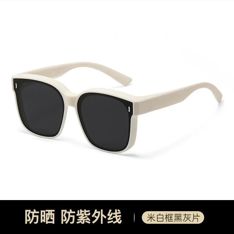 Sunglasses Fit Over Glasses, Polarized 100 percent UV Protection Wrap-around Sunglasses for Women Driving