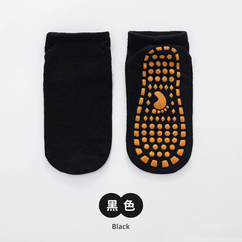 Kids Adults Anti-Slip Floor Socks Parent-Child Trampoline Cotton Breathable Socks Elasticity Sports Boys Girls Outside Children