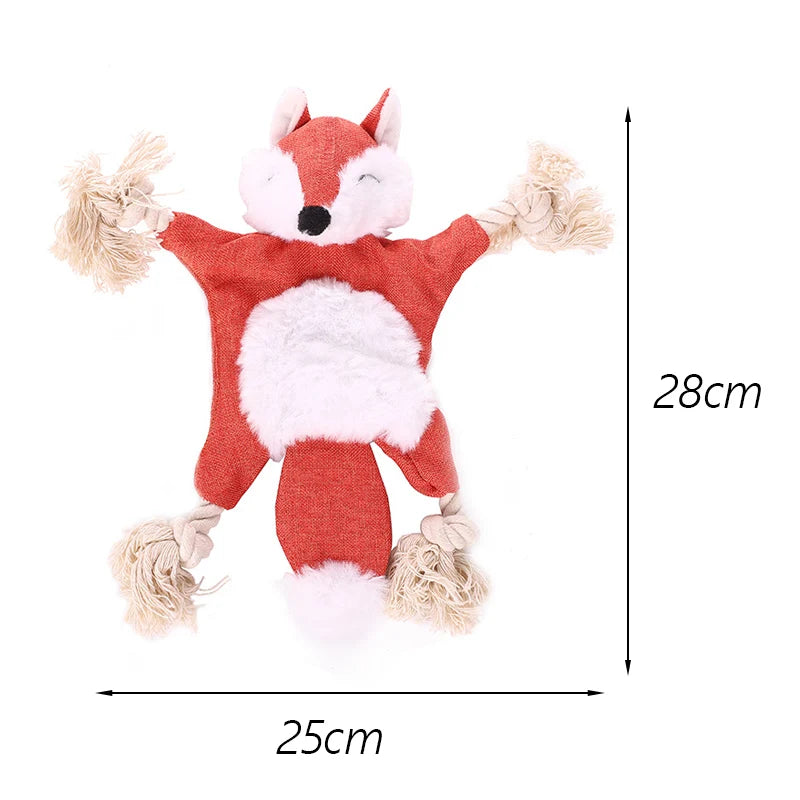 No Stuffed Squeaky Pet Toys for Small Medium Dogs Animals Shape with Knot Puppy Dog Chew Toy Chihuahua Pug Juguetes Para Perro