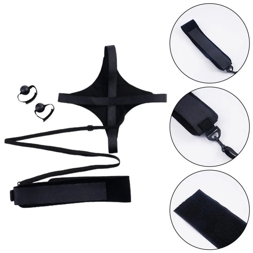 1 Set Sports Practice Tool Volleyball Spike Trainer Soccer Serving Football Kick Belt Adjustable Elastic Training Aid