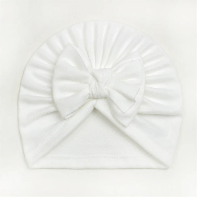 Baby Hat Girls Bows Turban Hats Infant Photography Props Cotton Kids Beanie Baby Cap Accessories Children Hats Newborns Bonnet