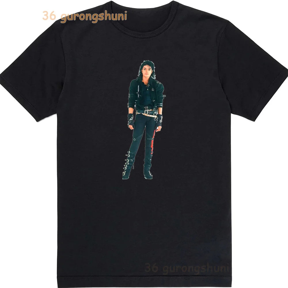 Kids Clothes michael jackson t-shirts black T Shirt For Girls summer Tops Tee Children Short Sleeve Girl BAD Shirts baby tshirt