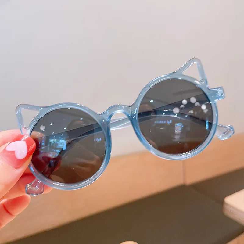 Kids Sunglasses Baby Girls Boys Cute Cartoon Animal Ears Sun Glasses Outdoor Sun Protection Classic Vintage Children Sunglasses
