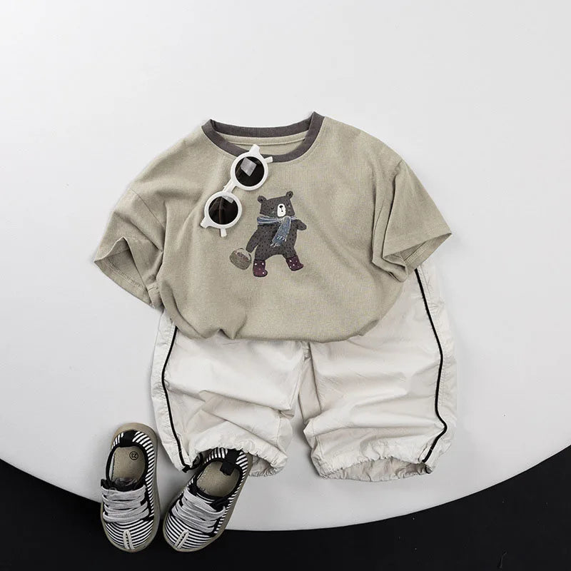Children's Pants 2025 Summer New Boys Casual Pants Thin Cotton Baby Girls Mosquito-proof Trousers Kids Clothes
