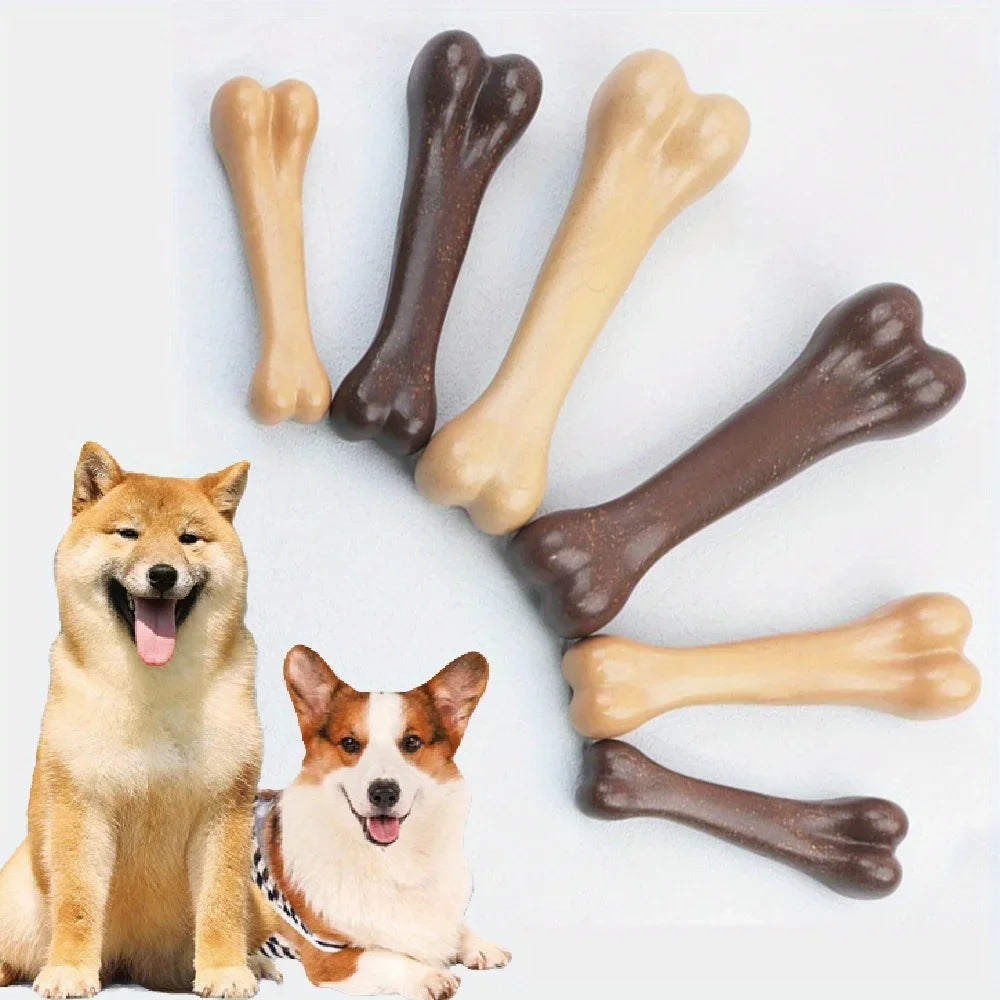 Pet Artificial Bone Chew Toy, Teeth Grinding,Dog Interactive Training Toys, Suitable for Large, Medium and Small Dogs