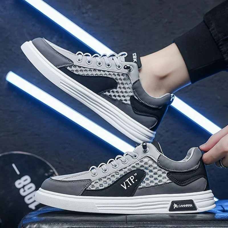 Men's Shoes Mesh Loafers Fashion Lightweight Male Casual Shoes Low Top Soft Sole Sneakers Slip on Flat Men Tennis Shoes Zapatos